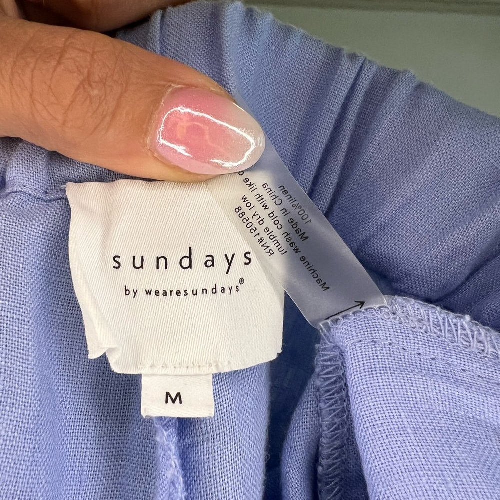 sundays SNDYS by wearesundays hydrangeas short 100% linen - Picture 5 of 6
